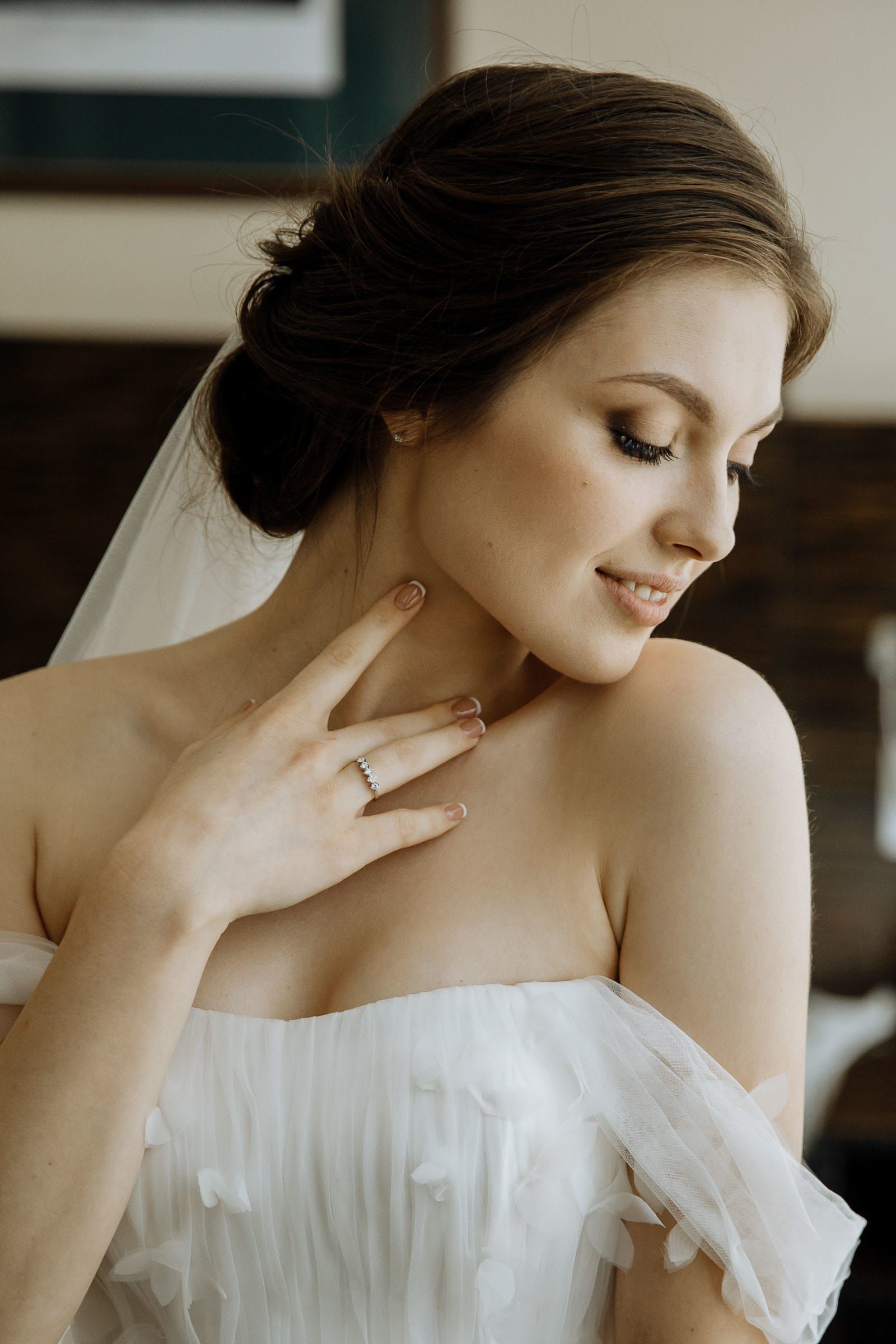 High-end modern editorial wedding portraiture, by a South West wedding photographer, Tanya Bogdan.