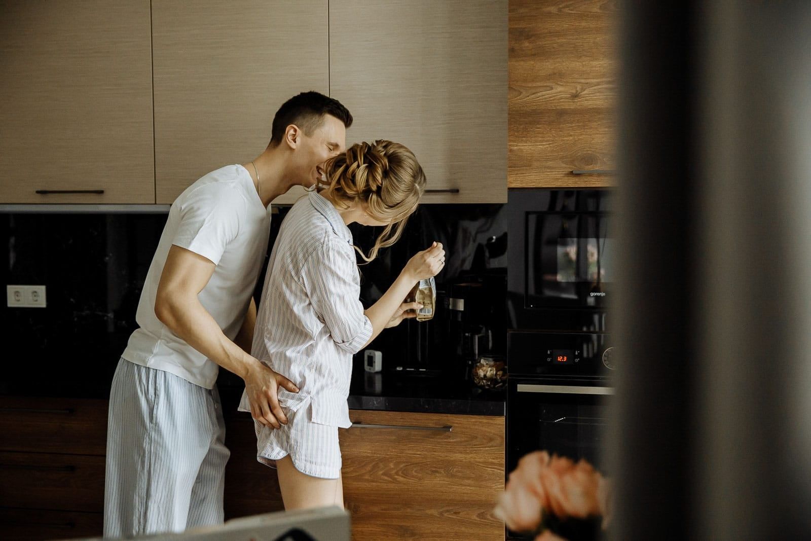 Intimate wedding day breakfast by documentary photographer Tanya Bogdan.