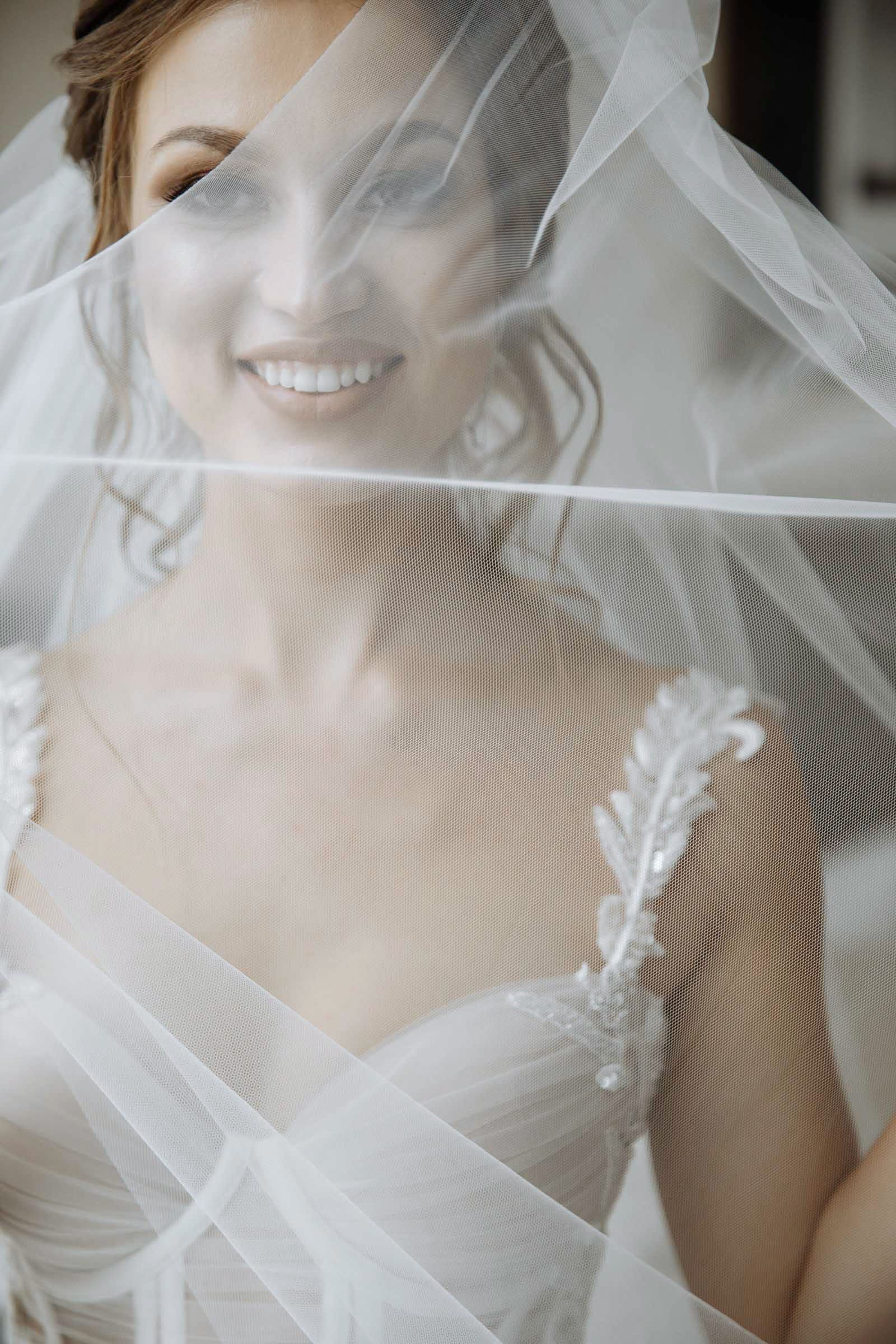 High-end editorial morning preparation style for modern brides.