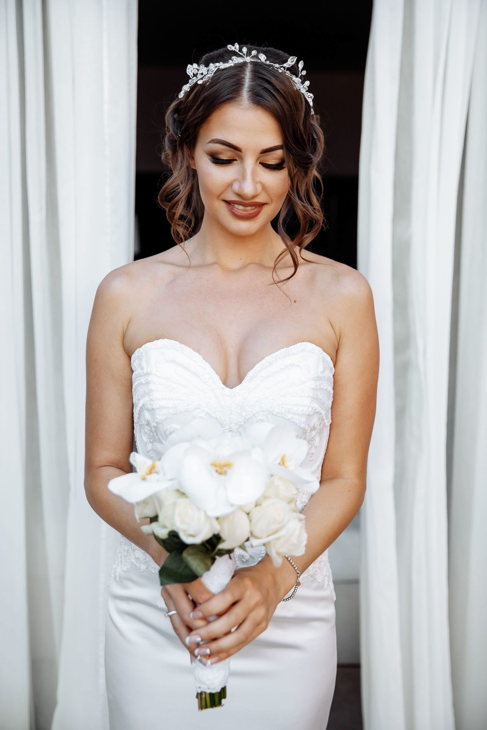 Stunning documentary bridal photography by wedding photographer Tanya Bogdan showcasing lace details.