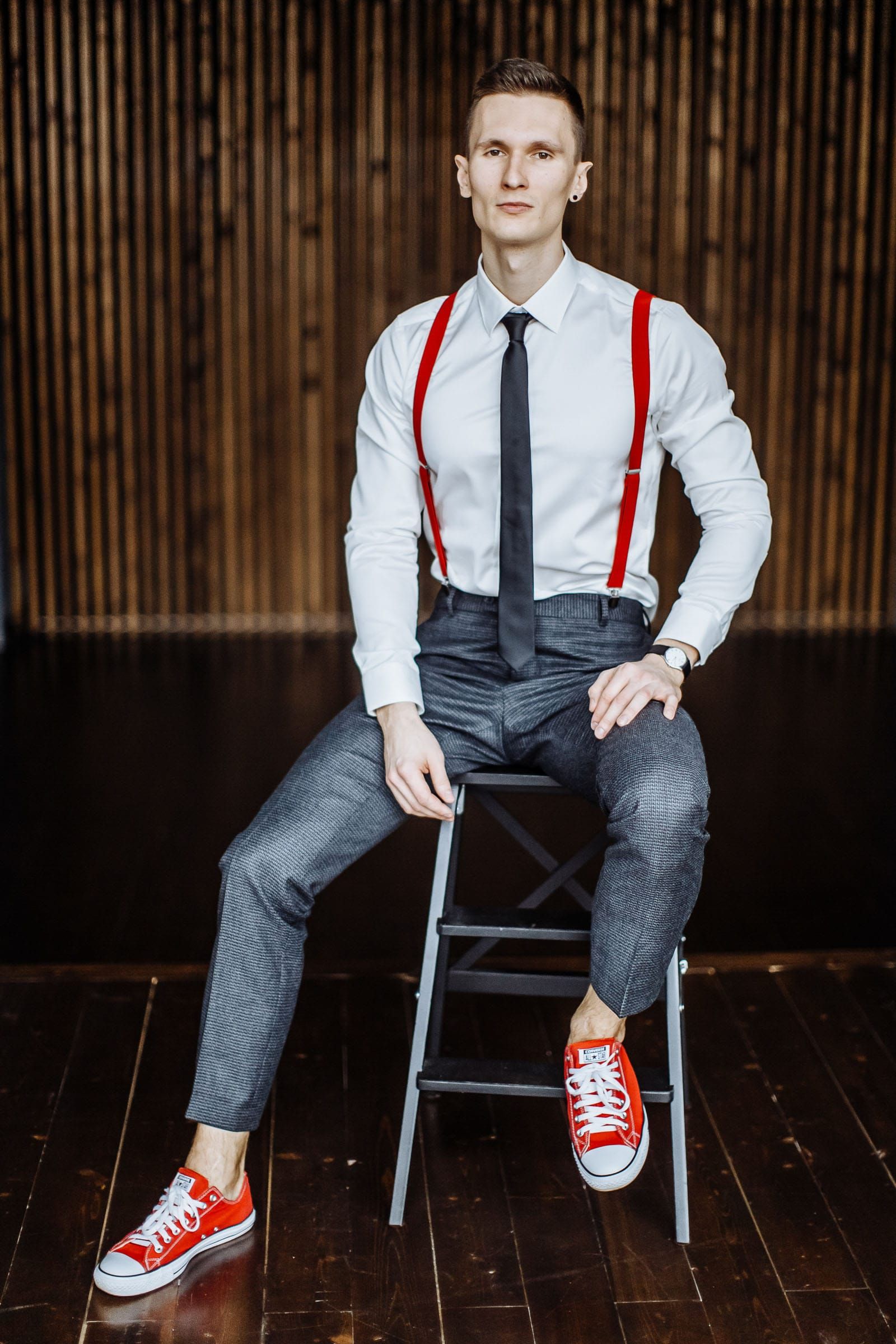 Professional groom portrait from a studio session by Tanya Bogdan.