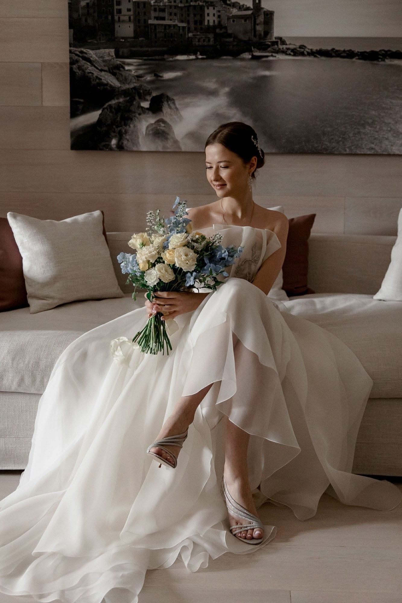 Bride portrait captured during the morning preparations at a luxury destination wedding