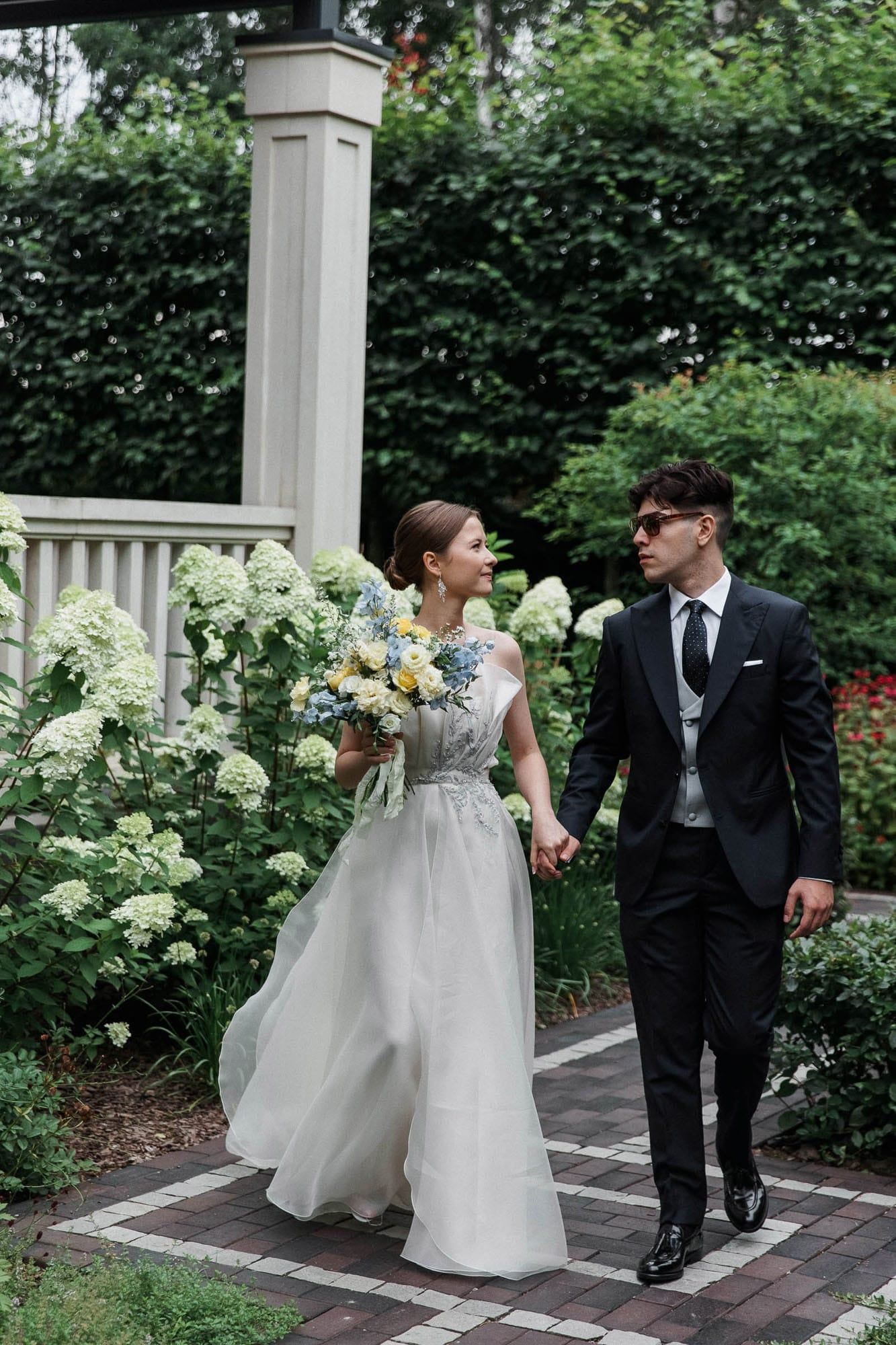 Quiet moment during wedding morning before the destination ceremony