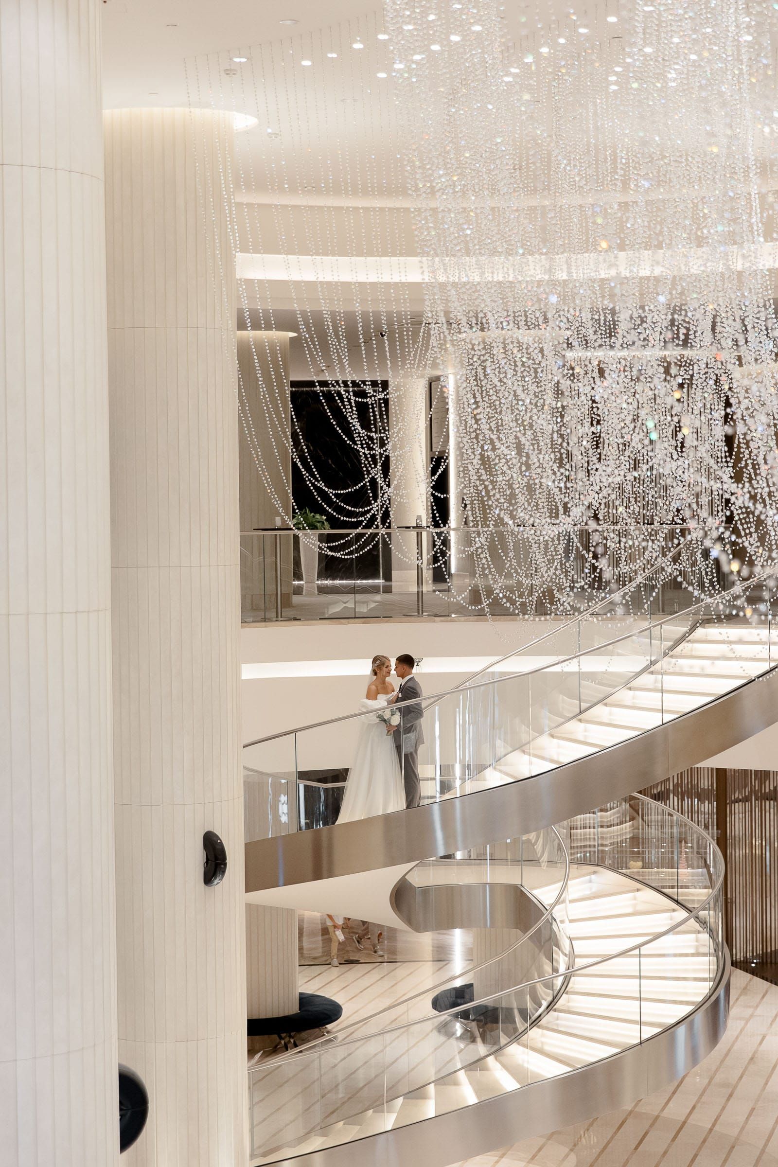 Fine art documentary wedding photography of an intimate first look from Tanya Bogdan.