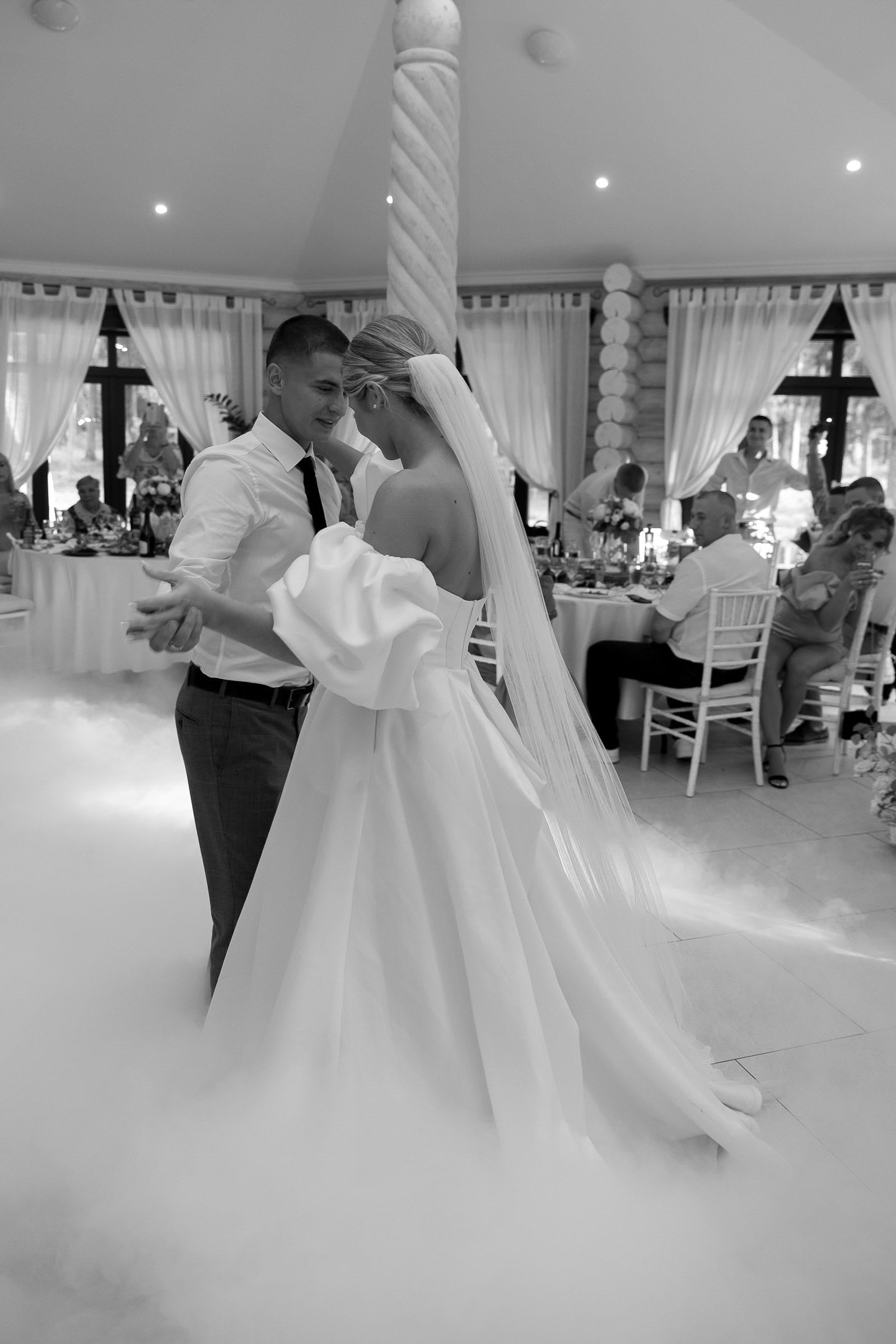 Atmospheric documentary photography of the first dance from Tanya Bogdan.