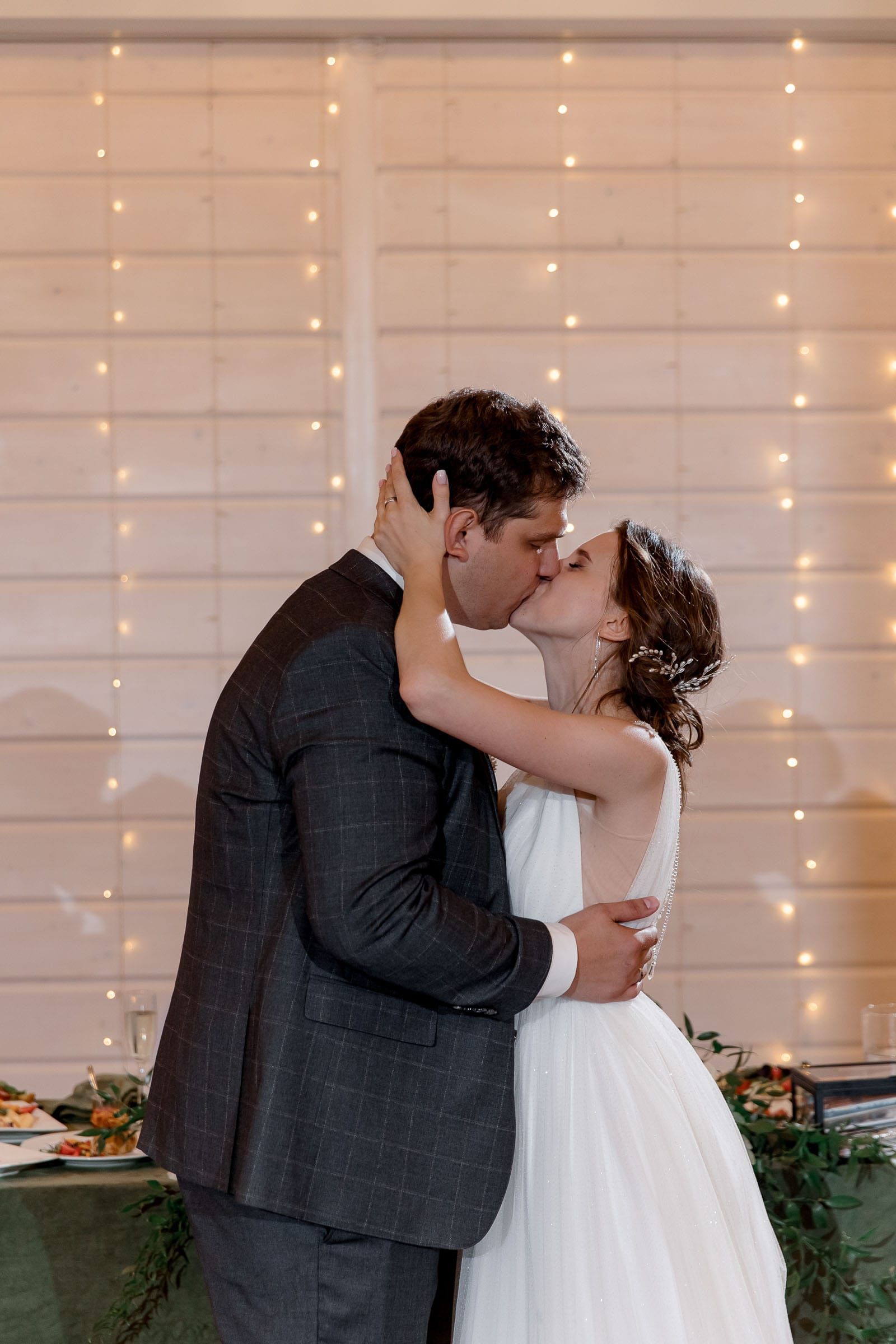 Romantic bride and groom portraits by Devon wedding photographer Tanya Bogdan.