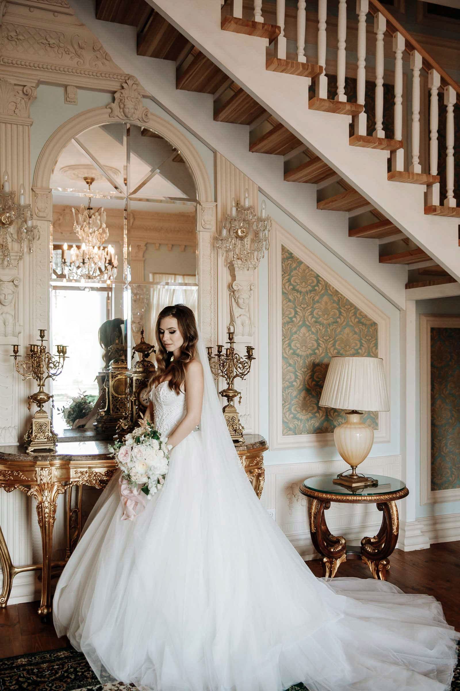 A stunning, fashion-forward bridal portrait from London photographer Tanya Bogdan.