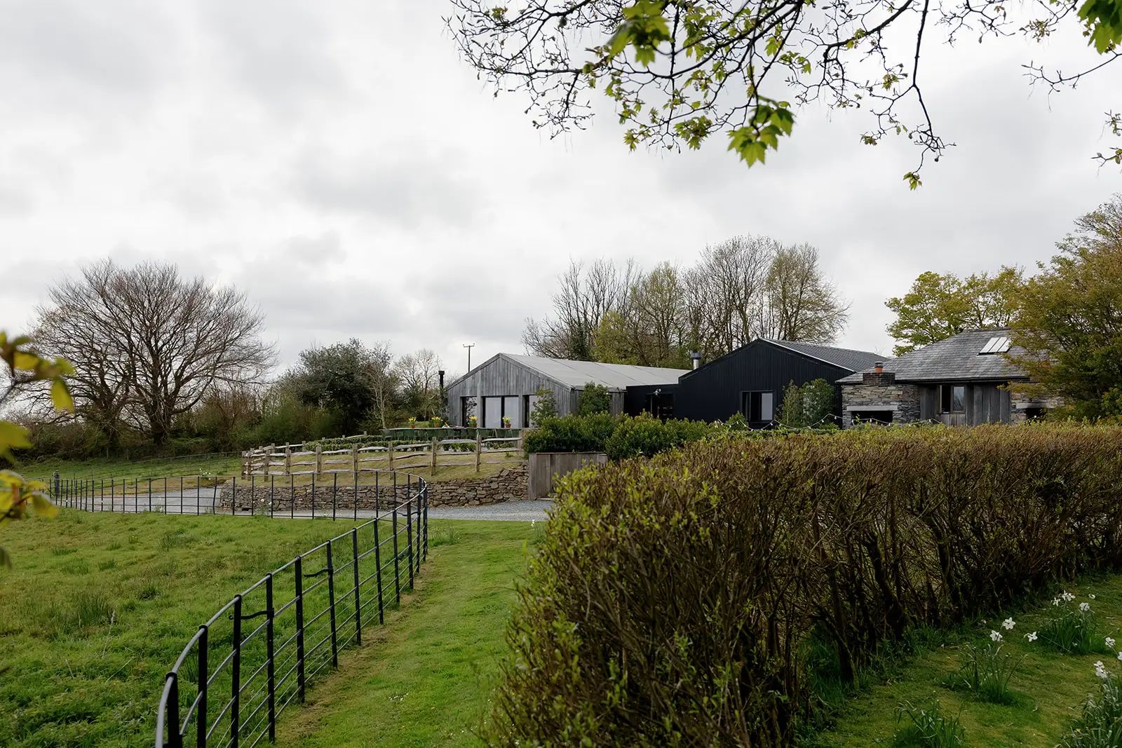 Gardens surrounding Trevenna wedding venue in Cornwall