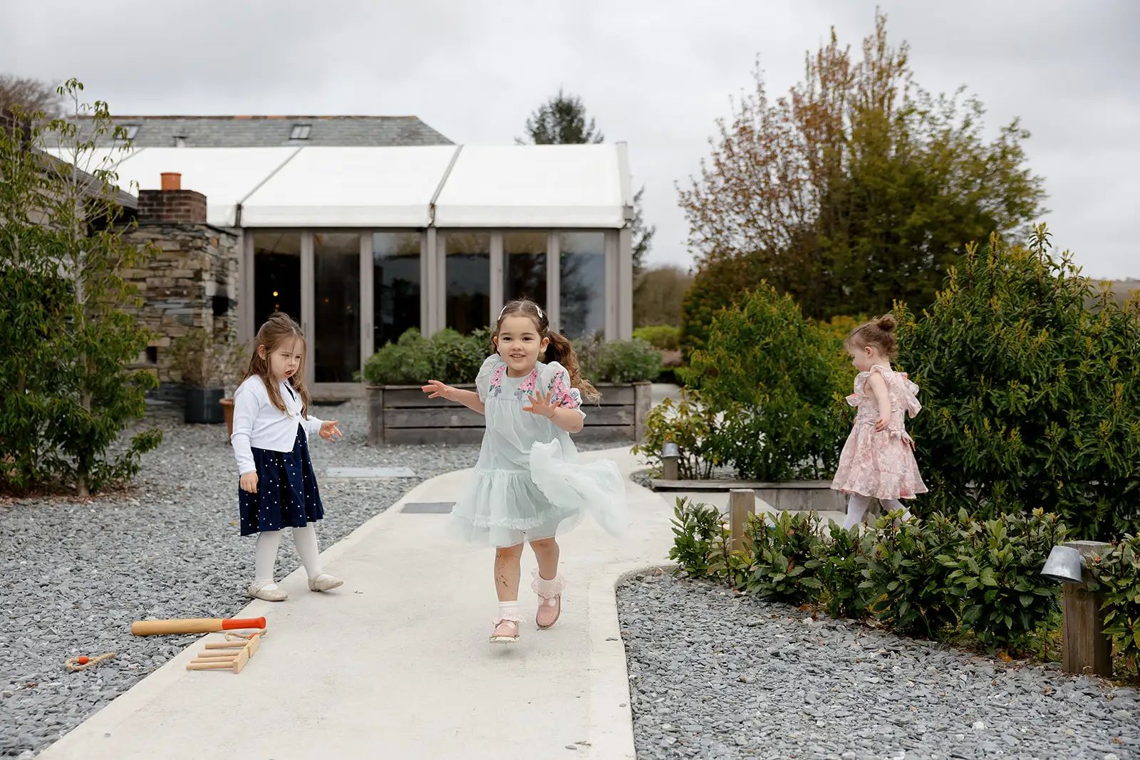 Wedding venue gardens at Trevenna in Cornwall