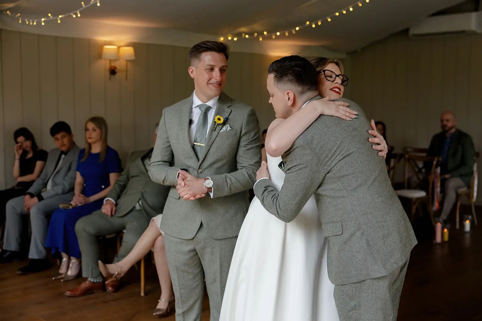 Wedding ceremony moment at Trevenna