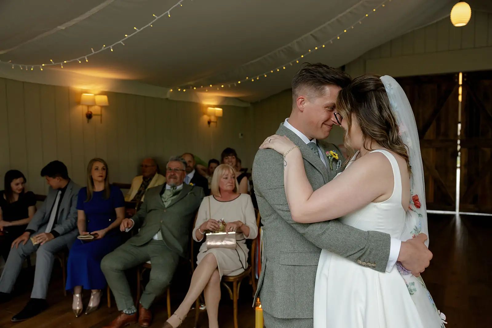 Wedding ceremony photographed at Trevenna in Cornwall