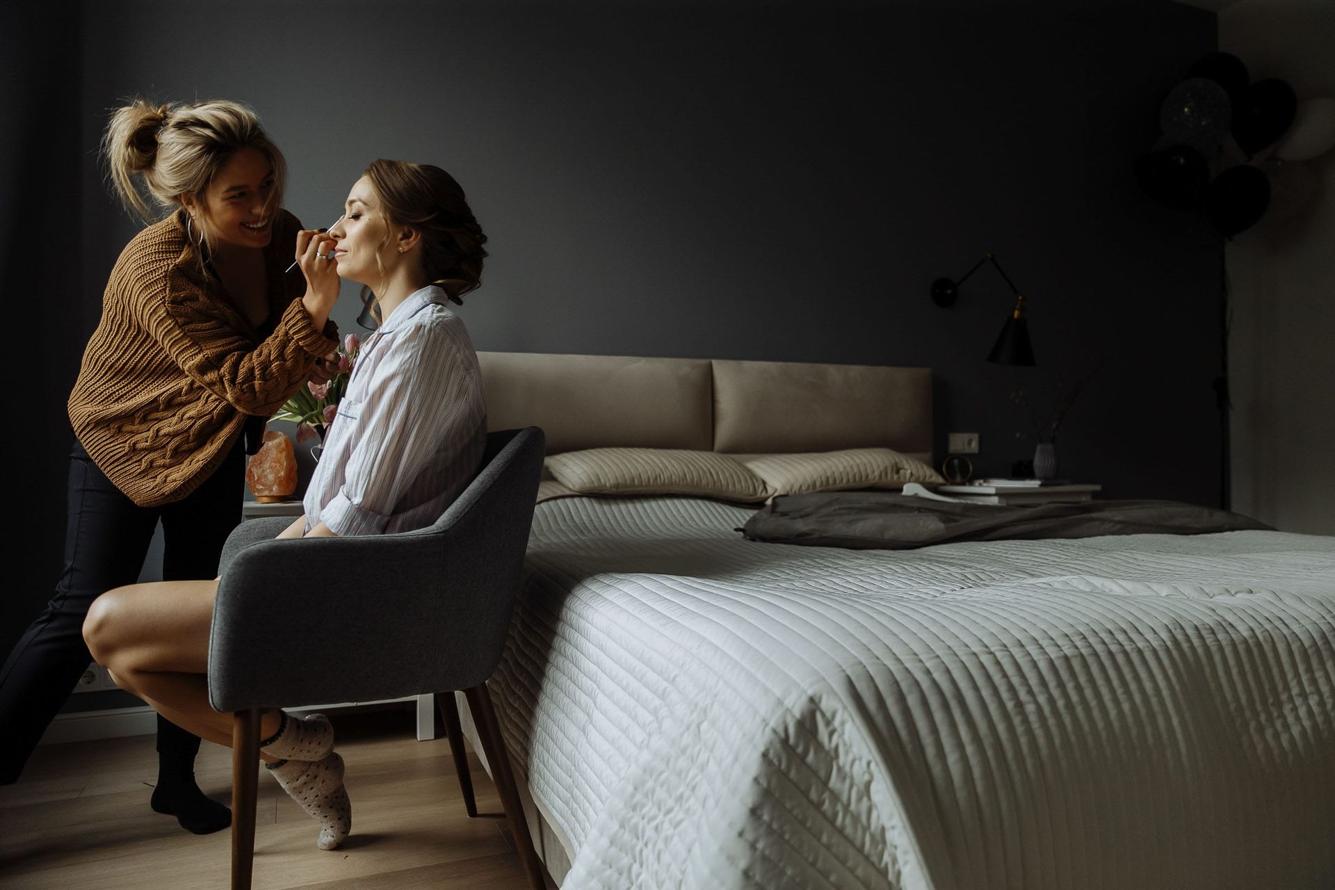 Editorial-style morning prep session with a focus on bridal details by Tanya Bogdan.