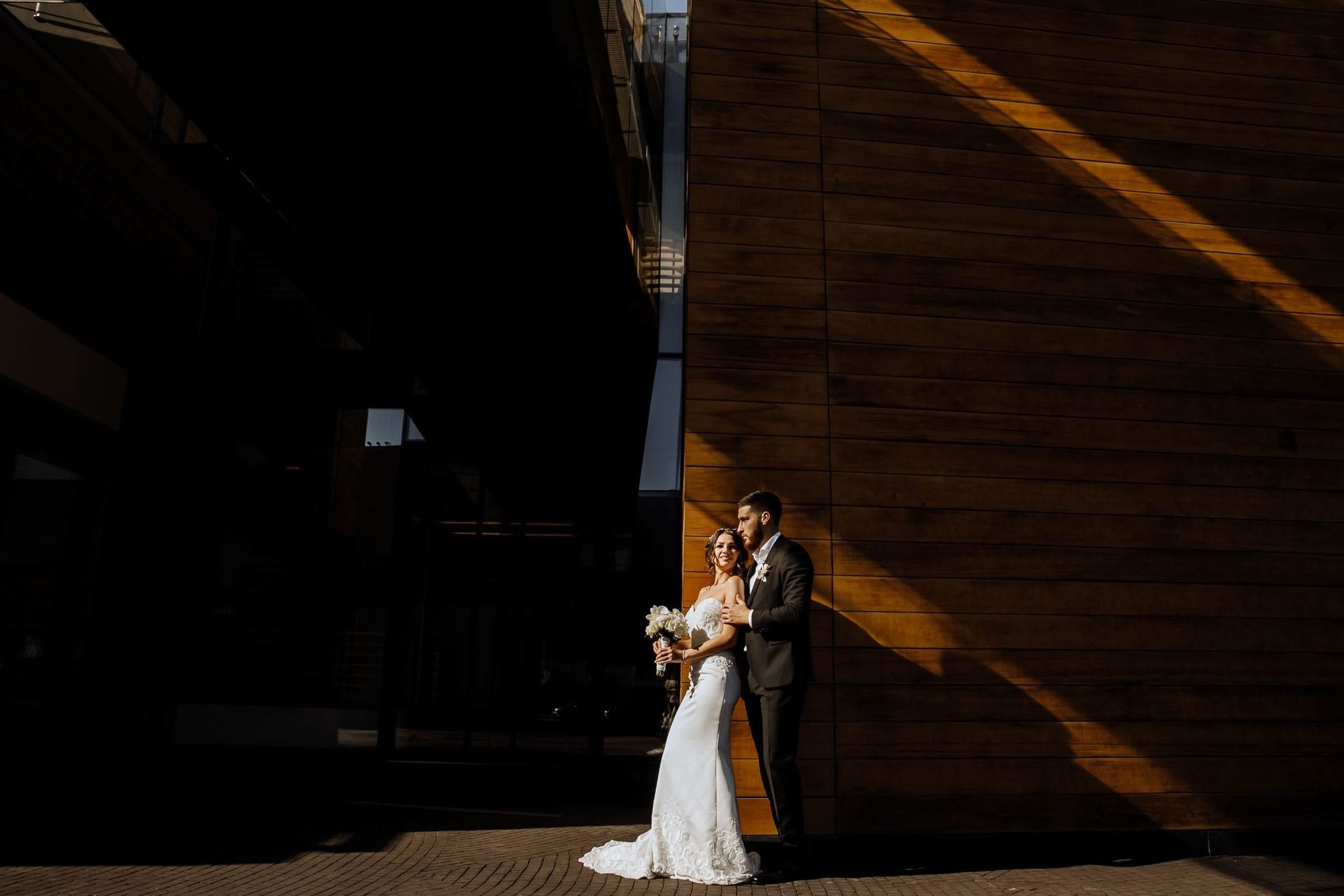 Timeless candid bride and groom portrait by documentary photographer Tanya Bogdan.