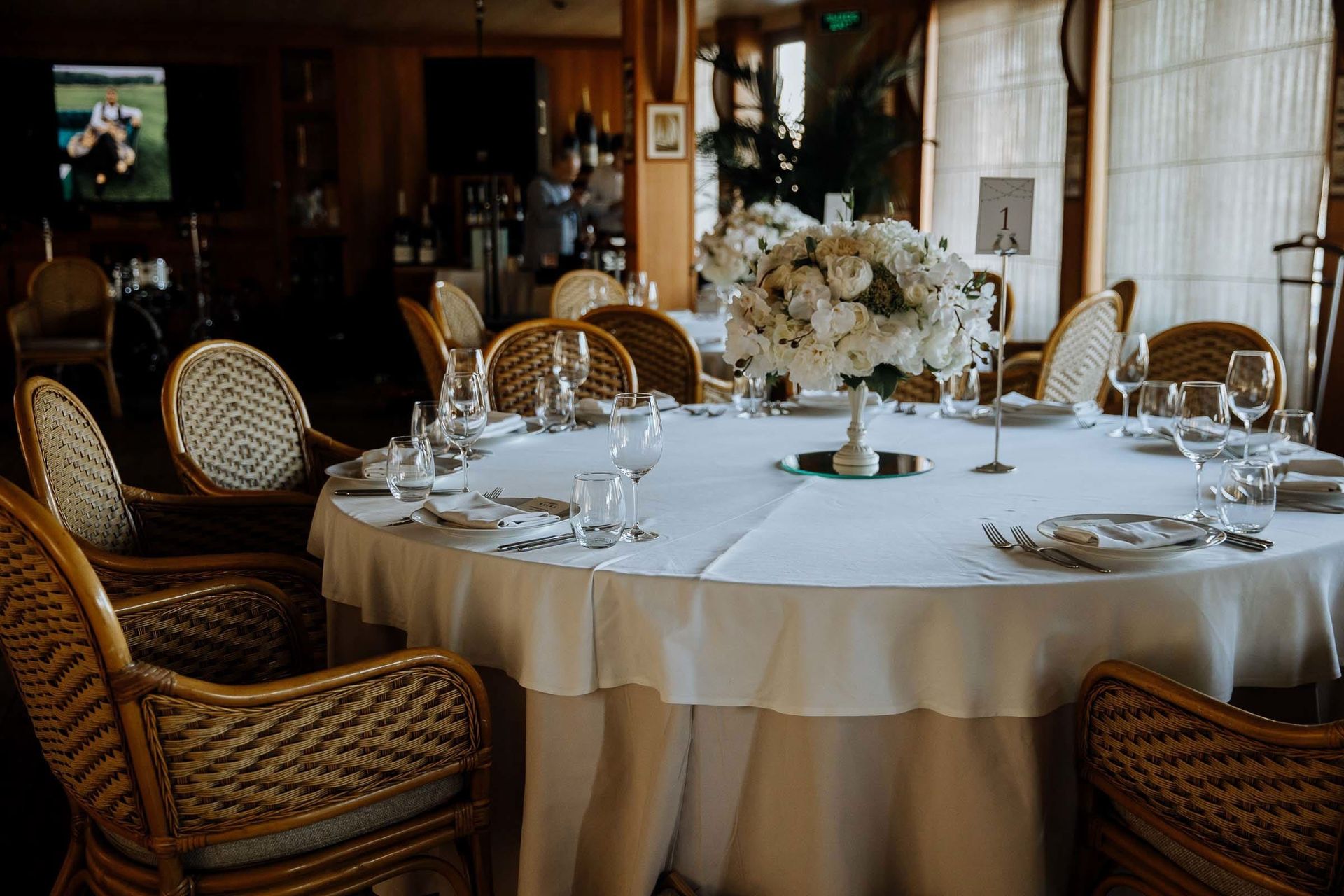 Venue decor and editorial table settings by Cornwall wedding photographer Tanya Bogdan.