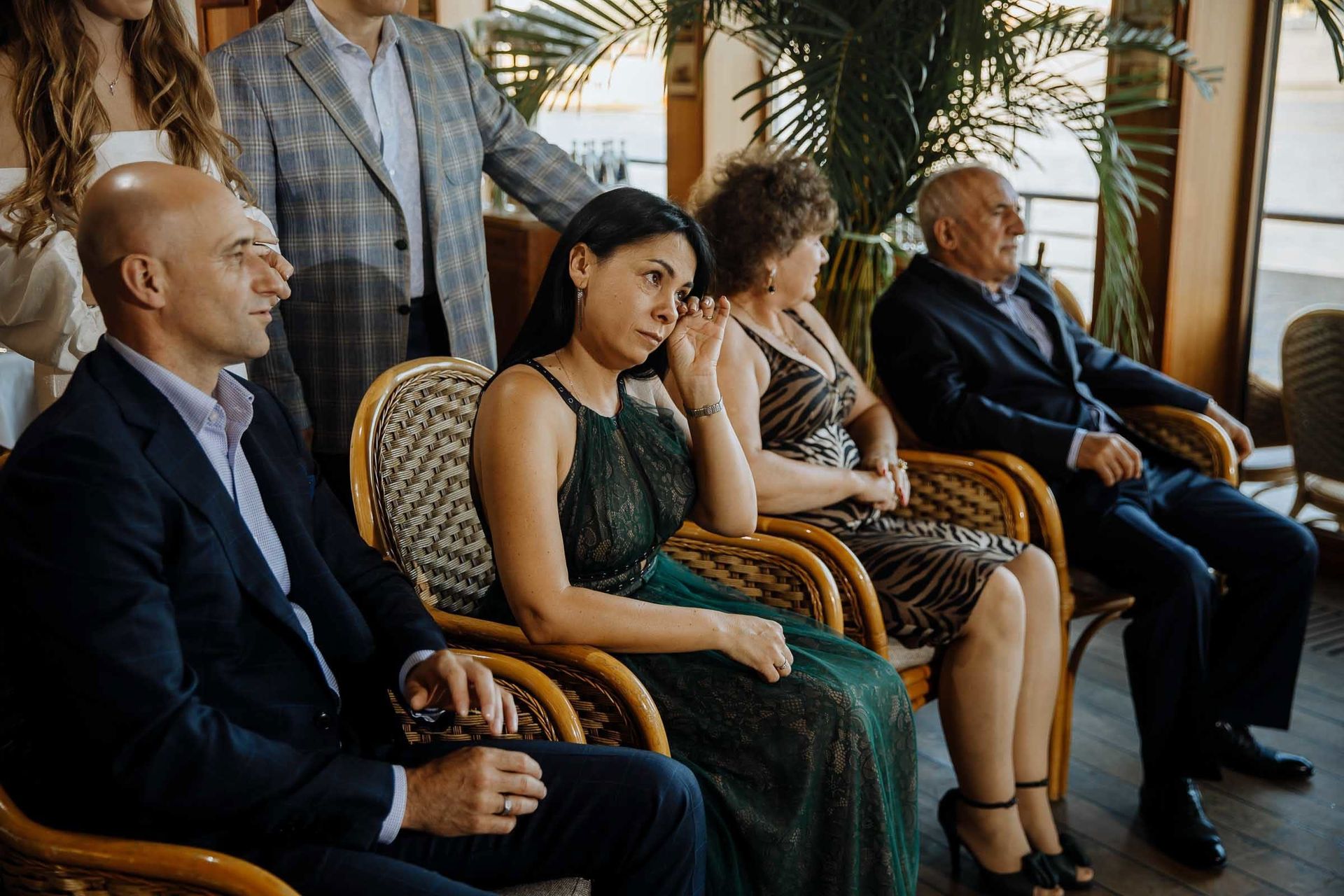 Emotional wedding moments captured by Cornwall wedding photographer Tanya Bogdan.