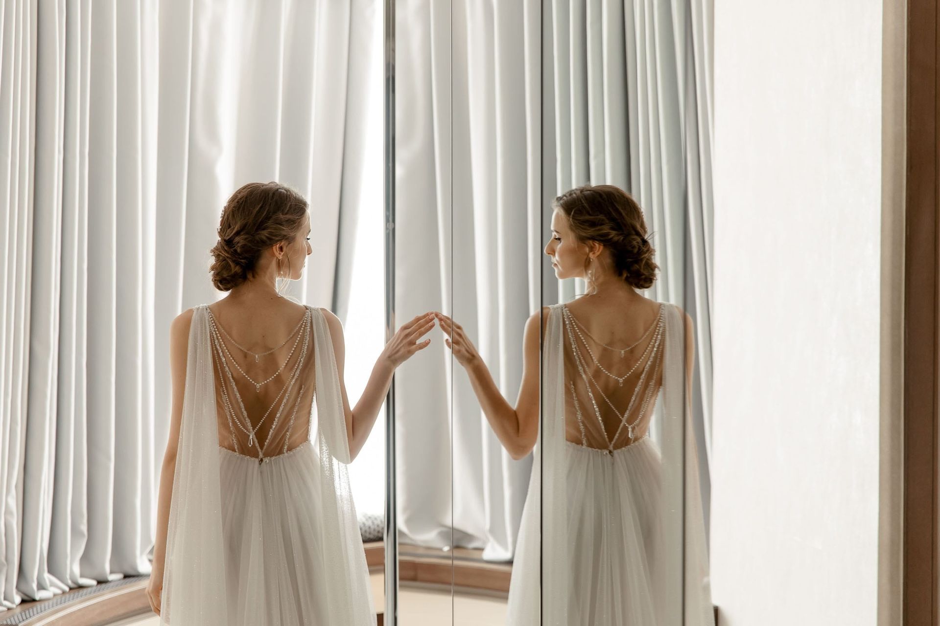 Fine-art bridal portraits with a soft, romantic aesthetic by Devon wedding photographer Tanya Bogdan.