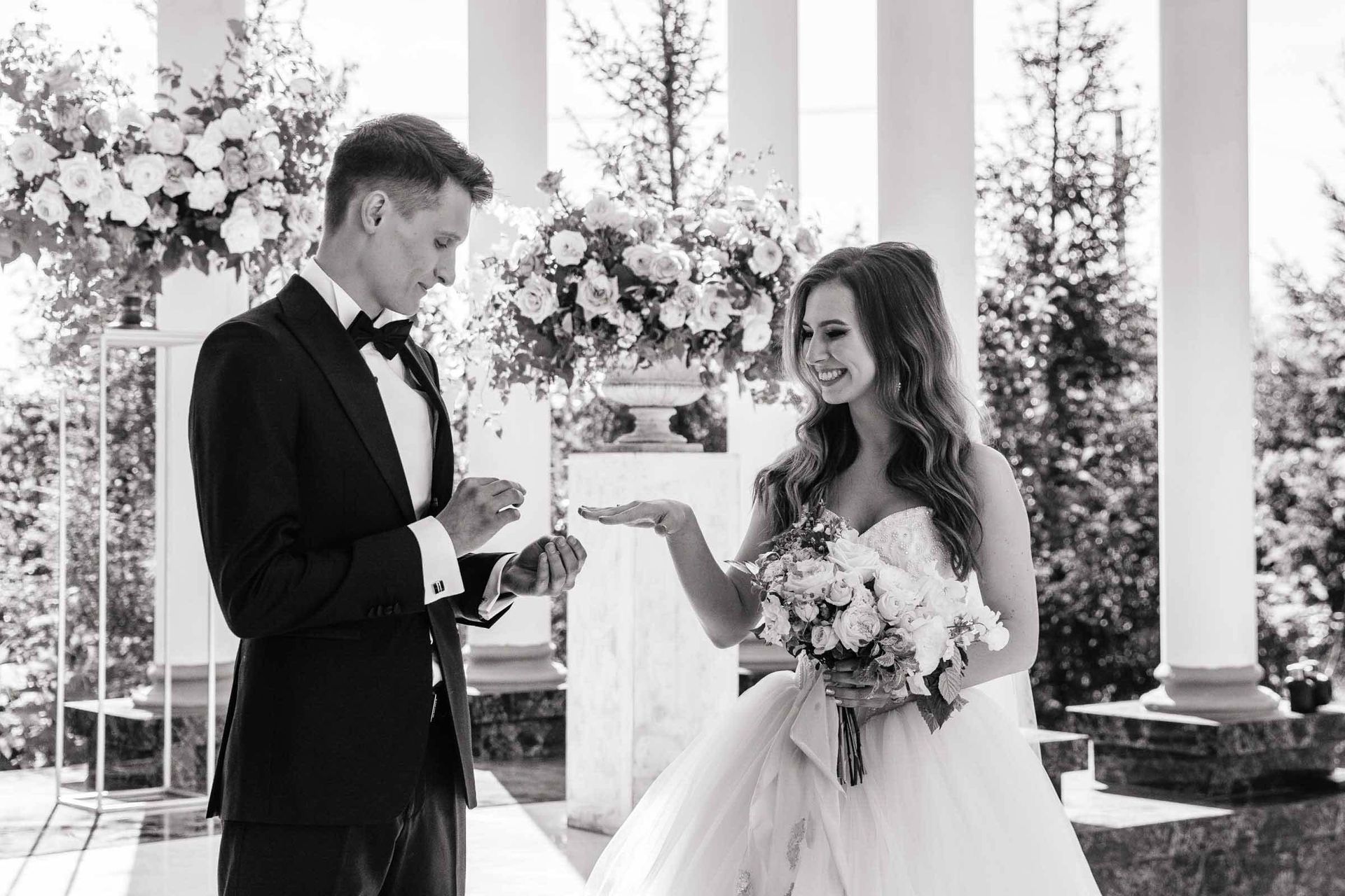 Close-up documentary photography of the ring exchange by London photographer Tanya Bogdan.